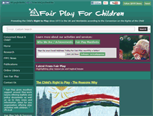 Tablet Screenshot of fairplayforchildren.org